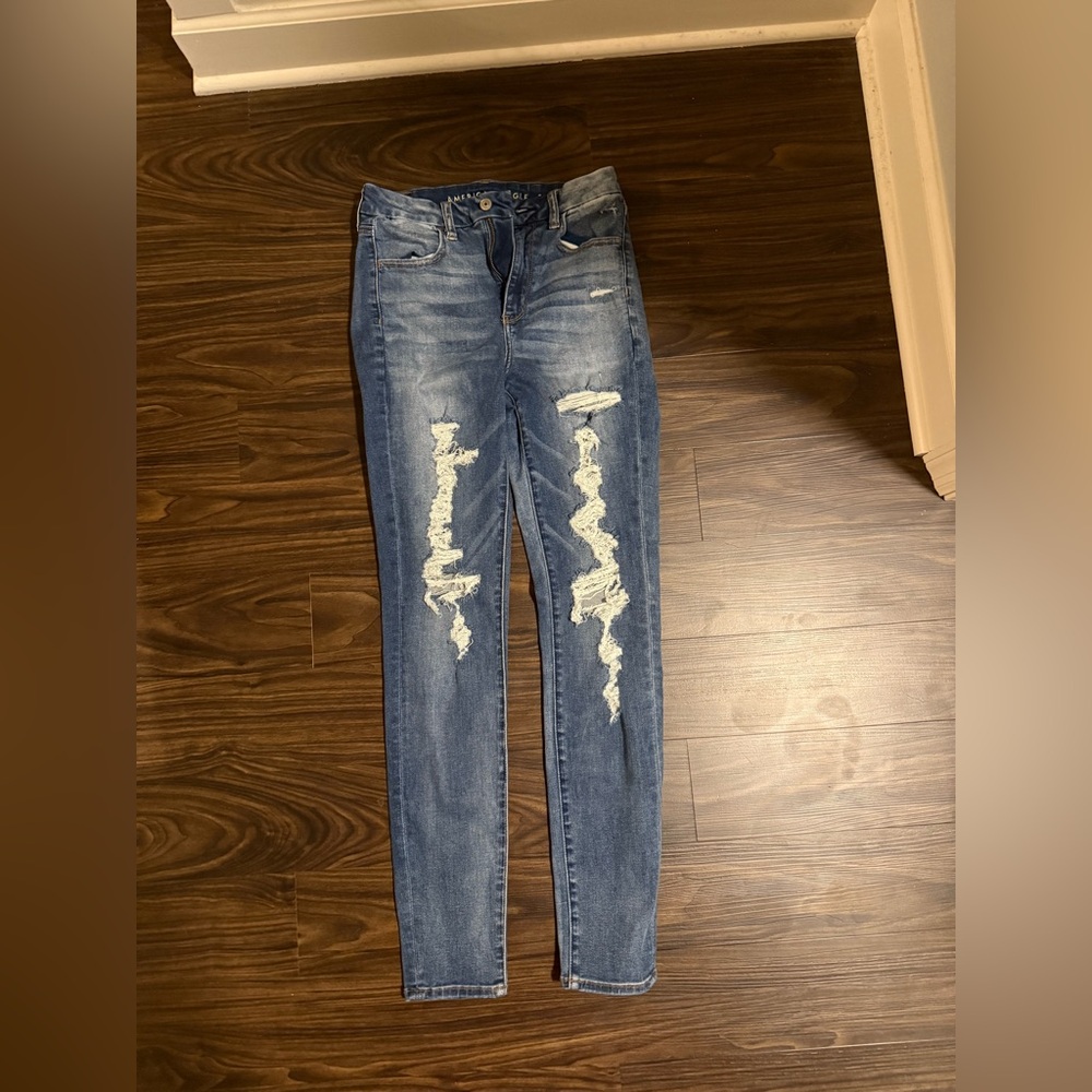 American Eagle Women's Jegging Curvy Super High Rise Next level Stretch Size 8